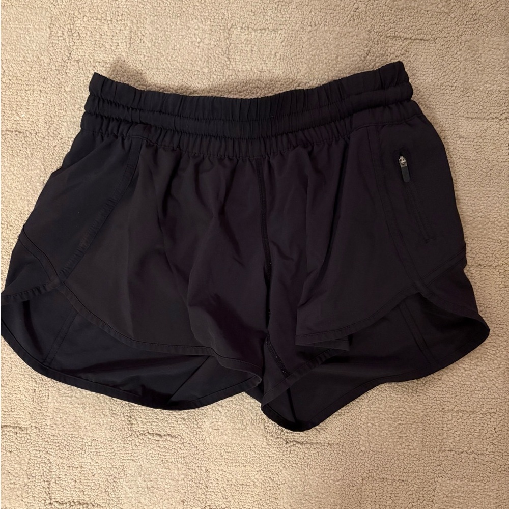 Black Lululemon Tracker Athletic Shorts